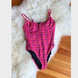 solid and striped bikini